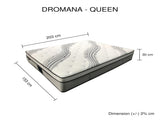 Queen Mattress in Gel Memory Foam 6 Zone Pocket Coil Soft Firm Bed 30cm Thick V43-MAT-DROM-Q