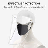 10X Outdoor Protection Hat Anti-Fog Pollution Dust Protective Cap Full Face HD Shield Cover Adult HATADULTWHTX10