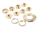 11 Piece Router Guide Kit Brass Efficient Long Lasting Router Template Guide for Woodworking V1294-YM0901-3114250029211