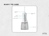 Orku Portable Oral Irrigator Flosser 350ml - Rechargeable Teeth Cleaner V238-SUPDZ-40125763289168