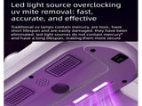 Winter Cleaning Kit White Wireless Dust Mite Vacuum and Purple Double Roller Carpet Brush Combo - UV V888-ELOSUNG53530