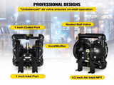 Air-Operated Double Diaphragm Pump 24 GPM 1 Inch Inlet And Outlet V952-YBGMBQBY4-25LF461V0