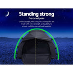 Weisshorn Camping Swag Single Biker Tent Free Standing Canvas Ripstop Grey SWAG-C-BIKER-DGR