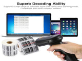 Wireless Barcode Reader Handheld Laser Barcode Reader Both Bluetooth / USB compatible Laser Sca V1294-YM0722-XD02309