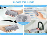 2 Pcs Cleaning Sponge, Used For Floor, Air Vent, Mirror, Ceiling Fan And Cobweb Cleaning, Dust-Free V1370-AZ4-25437