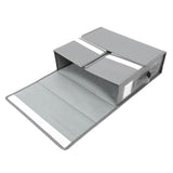 Grey Bed Sheet Organizer, Soft and Space-Saving with Easy Pull Handles V1192-AZ-W-25534