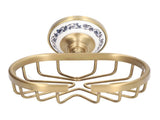 Soap Dish Holder Basket Hollow Design Waterproof Rustproof Wall Mounted Antique Bathroom Basket V1294-YM0521-3112220088311