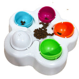 Interactive Dog Puppy Treat Ball Slow Feeder Bowl Nontoxic Dog Food Dispenser Fun IQ Training V1366-AZ2-W-03323
