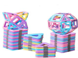 Magnetic Blocks 58PCS Upgrade Magnetic Building Blocks for Kids Magnetic Tiles 3D Magnetic Toys V1192-AZ-W-17783