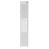 Artiss 2X Bathroom Toilet Storage Cabinet Laundry Tallboy Cupboard FUR-V-BATH-118-WHX2