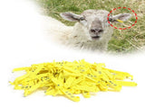 100Pcs Sheep Ear Tag Double Folded Yellow Integrated Number Animal Identification Card V1294-YM0718-3111200303711