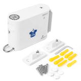 Household Wall Hanging Clothesline Retractable Telescopic Clothes Drying Rack Rope White V1294-YM0901-3117200027911
