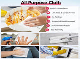White Microfiber Cleaning Cloth -Pack of 12 Microfiber Cleaning Cloth Bulk, 100 Pack Shop Towels, V1258-DP02-C-998