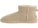 Jillaroo Womens UGG Boots Genuine Sheepskin Suede Leather Moccasins - Beige - 6 V563-GROSBY-401239-BG-6