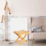 Solid Wood Folding Stool - Portable Stool For Home, Gaming, Fishing, Works In Bedrooms, Garden, V1188-MS-227-1415
