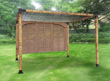 Roof Pergola Gazebo Shed Matte Black Steel Brackets DIY Kits V63-847741