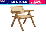 Levede 8x Dining Chair Solid Wood Rattan CH1101-2-NTX4