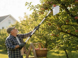 Fruit Picker Head with Collection Bag,Stainless Steel Harvesting Tool with Universal V1369-AZ3-W-14798
