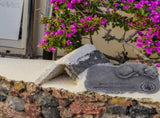 Grey Resin Cat Memorial Stone for Outdoor Garden Decoration and Pet Tribute Marker V1370-AZ4-14253