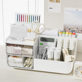 Makeup Organizer With Drawers, Cosmetic Display Case, Cosmetic Storage Case For Vanity, Bathroom V1369-AZ3-W-09637