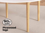 1 Artiss Dining Table and 4 Chairs Set White Grey DSET-TAB01-LI-GYX4