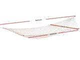 Gardeon Hammock Bed Outdoor Chair Camping Hanging Hammocks Mesh 2 Person HM-BED-BAR-MES-D-CR