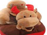Baby Support Sofa Chair Non Slip Anti Tipping Adjustable Angle Plush Infant Learning Seat Sofa Elk V1294-YM0901-3116240000512