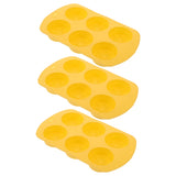 HOOWIFFY Silicone Baking Mold Lemon Slice Shaped for Soap Making Yellow 3Pcs V1189-WXFWAL-20260326-02271