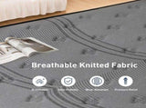 Double Mattress 30CM Thick Medium Firm Pocket Springs Euro Top Memory Foam in Grey V178-59317