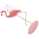 Air Plant Stand Pink Flamingo Shaped Resin And Iron For Indoor Use 1Pcs V1192-AZ-W-22359