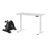Artiss 120cm Electric Standing Desk with Mini Peal Exercise Bike Home Office SDPE-ET157-120WH-012