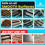 6"x28" Stair Treads Non-Slip 10-Pack Waterproof Heavy-Duty Best Grip Tape Grit Non Slip, V1107-116-94103-BLK5