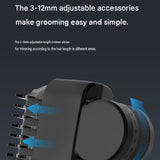 3-in-1 Electric Body Groomer for Men - IPX5 Waterproof, USB-C Rechargeable, Adjustable 3-12mm Comb, V888-ELOSUNG56180