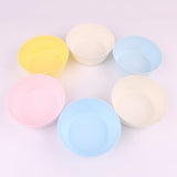 12 Pieces Plastic Kitchenware Set Dinnerware Unbreakable Fruit Soup Rice Bowl Plates Mugs Set V1369-AZ3-W-13754