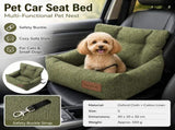 Green S Size 40x30cm Car pet bed -Oxford Linen Removable Washable Non-Slip Sofa Bed for Small Dogs V888-ELOSUNG53915