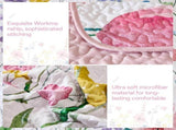 Pink Floral Haven Bedspread Coverlet 3 Piece Set V745-AC081415Q13U