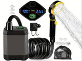 Portable Outdoor Shower Self-Priming Shower Rechargeable Shower Pump Camping - Orange - Size 6000amh V1102-132-99912-ORG-6000AMH