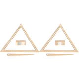 2 Sets Weaving Loom Crafting Weaving Triangle Weaving Handcraft Weave Board Weaving Tool V1366-AZ2-W-13615