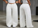 White Size XL Plus Size Straight Leg Jeans Halloween V1221-XM-LB6664-GM177