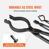VEVOR Blacksmith Tongs, 3 PCS, V-Bit Bolt Tongs, Wolf Jaw Tongs and Z V-Bit Tongs, Carbon Steel V952-DVBITWOLFZV18KW80V0