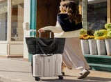 Expandable Tote Bag for Women, Puffer Work Tote Handbag, Quilted Carry On Bag for Travel Gym V1258-DP02-F-4