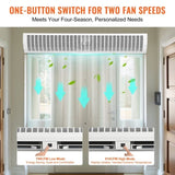 1.5m Commercial Indoor Air Curtain Super Power 2 Speeds 3566m/h, UL Certified Wall Mounted Air V952-SSFMJGLS60YCNI4WQV3