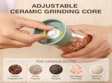 Grinder - Salt pepper mill - Adjustable grind size - Wooden lid - Stainless steel - Coarse salt V1259-DP01-BO-134