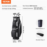 Golf Cart Bag with 14 Way Organizer Divider Top, 13 Pockets Premium Cart Bag, Durable 600D Polyester V952-TCB36YC14GHS7ACZHV0