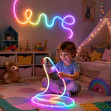 4M Dragon Scale Woven LED Rope Light Bluetooth App, 5V USB4M Dragon scale woven LED rope light V1107-124-17469-MLT-4M