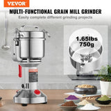 VEVOR 750g Commercial Spice Grinder Electric Grain Mill Grinder High Speed V952-DDDPSGWYMJ75AIW6QV3