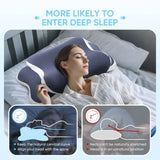 Side Sleeper Neck Pillow Odor-Free, Light Beige Friendly Design, Comfortable Sleep Posture, V1106-HDZ001