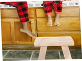 Solid Wood Bench Shoe Stool Wooden Stool Wooden Stool Wooden Helper Stool Table Feet Rest Desk V1192-AZ-W-11121