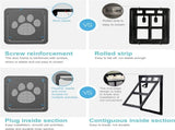 Pet Screen Door Sliding Screen Dogs Door with Magnetic Flap Lock Automatically for Medium Large Dogs V1259-DP01-A-2802