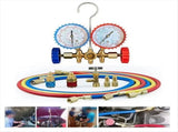 R410a 3Way AC Diagnostic Manifold Gauge Complete Set for R134A R410A R22 with Hose Adapters Quick V1369-AZ3-W-11486